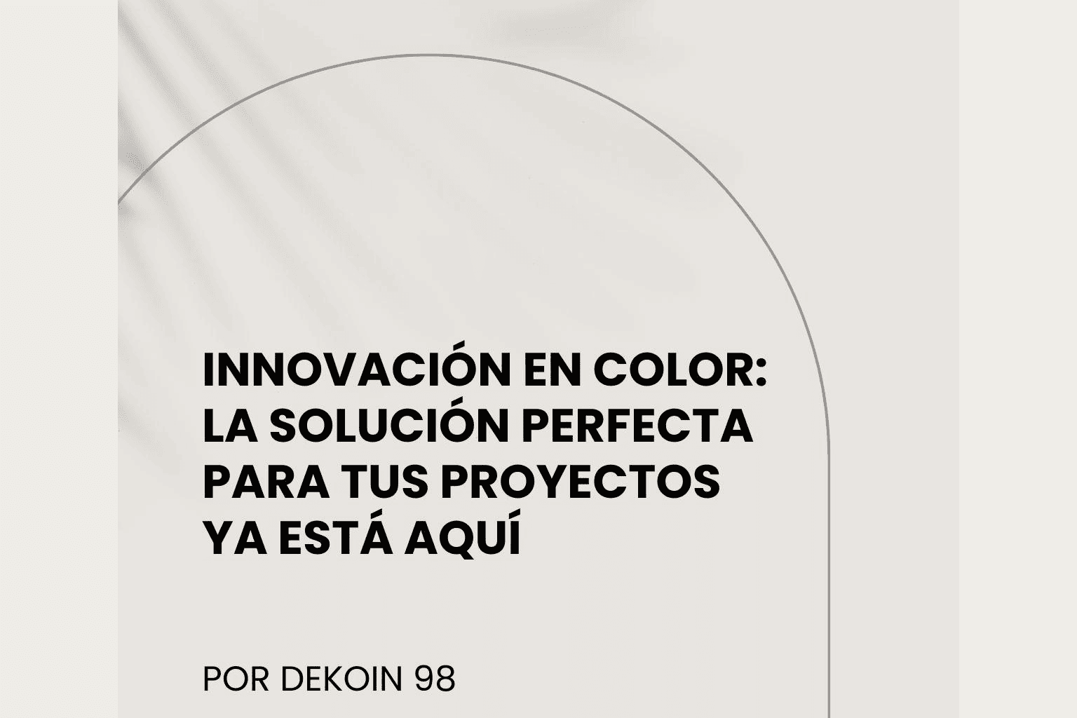 Sistema Picolor de Dekoin 98 – Solución de color a medida para aplicaciones industriales