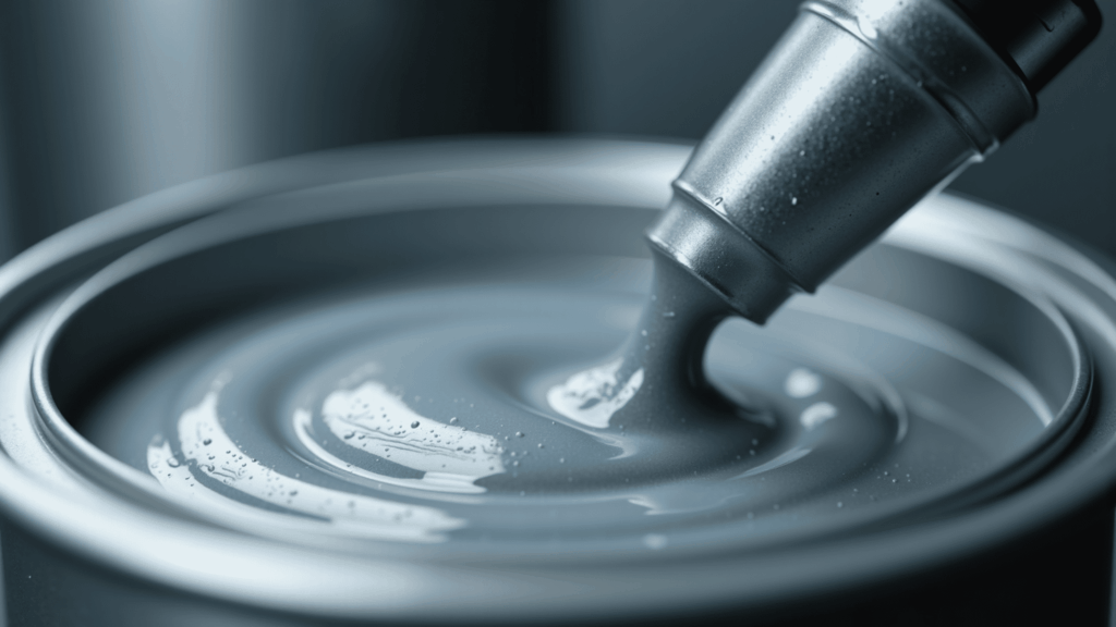 Proceso de formulación de pintura industrial en laboratorio técnico de Dekoin 98