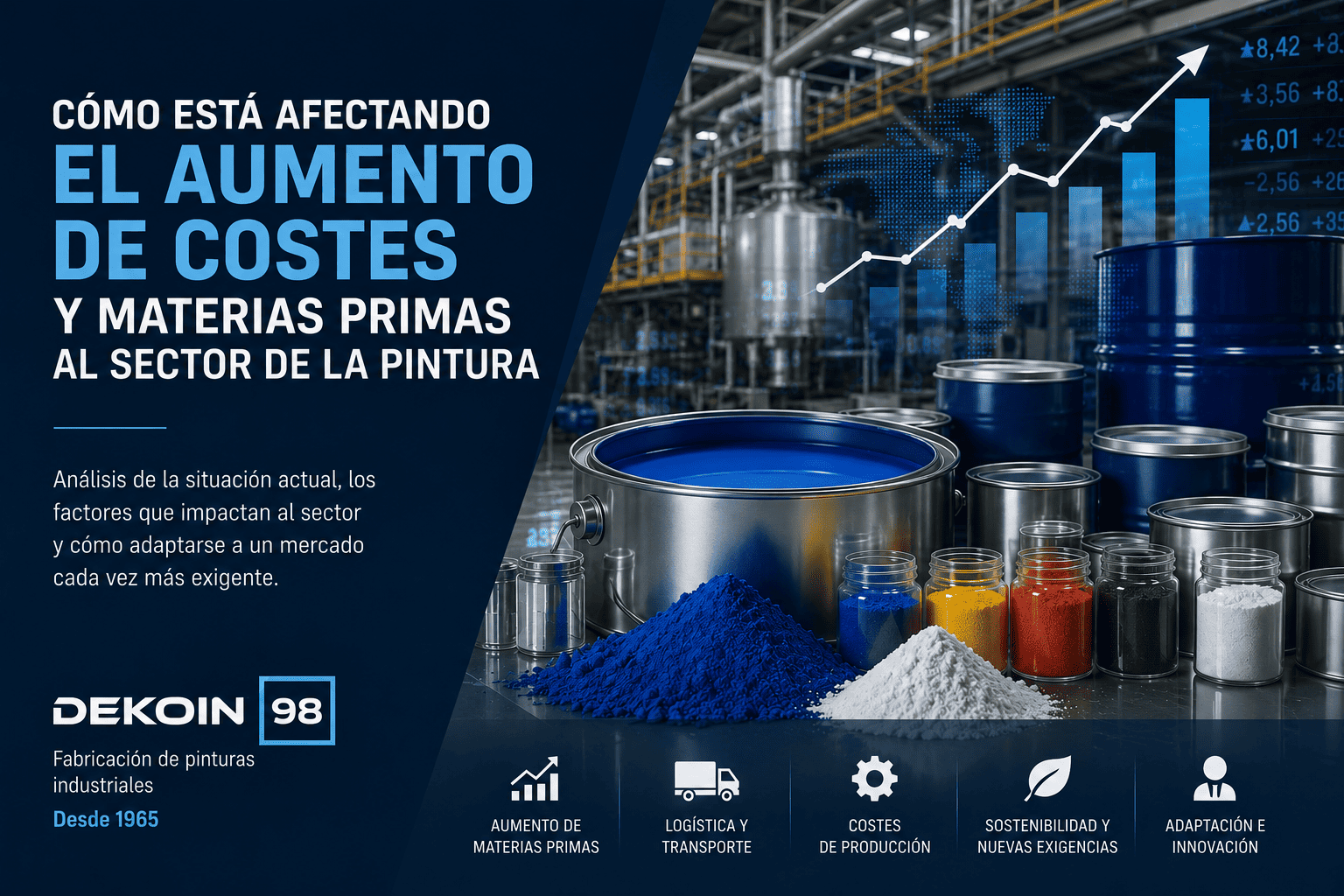 Cómo está afectando el aumento de costes y materias primas al sector de la pintura