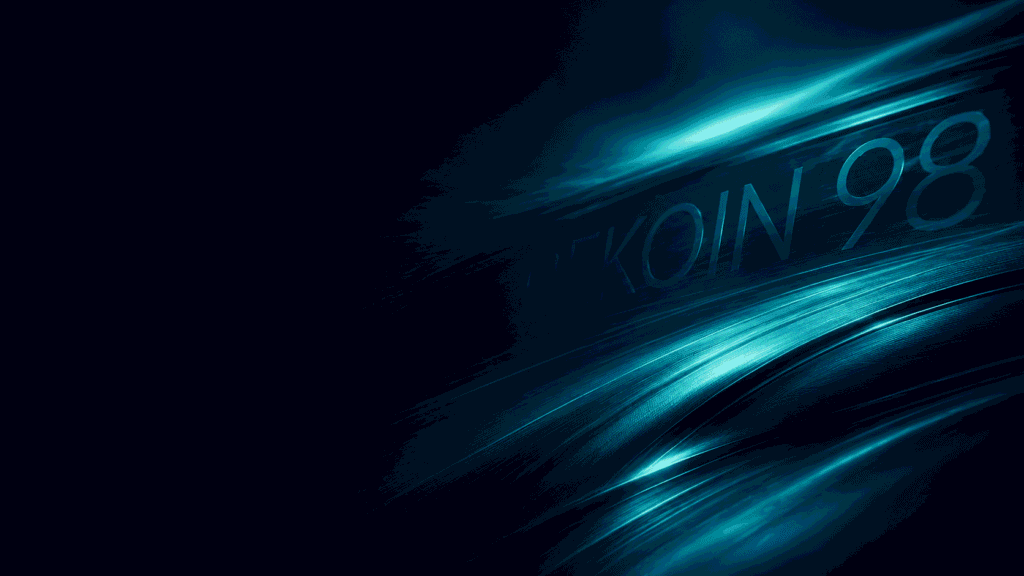 Fondo abstracto en tonos azul oscuro y turquesa con el nombre Dekoin 98 difuminado, diseñado para representar asesoramiento técnico profesional en pintura industrial.