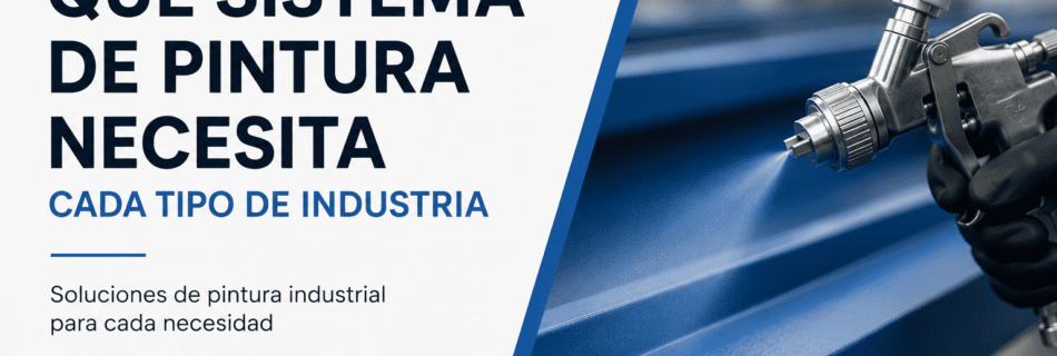 Sistema de pintura industrial aplicado sobre estructuras metálicas en entorno industrial, mostrando protección anticorrosiva y acabado técnico profesional.