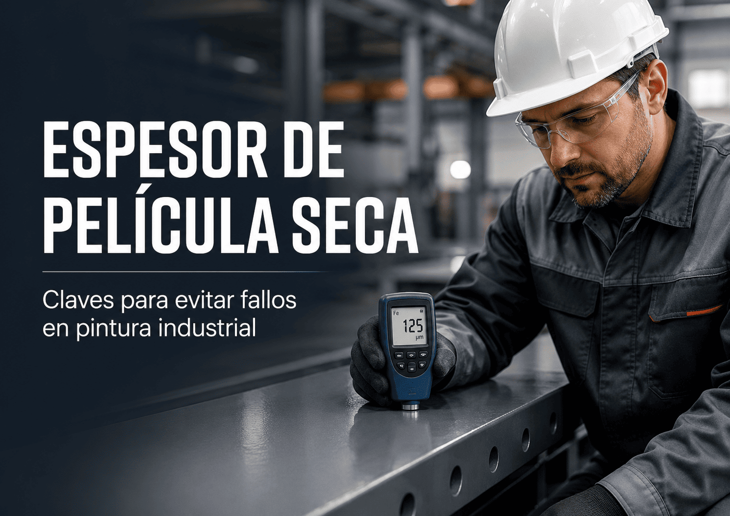 Espesor de película seca en pintura industrial: claves para evitar fallos y mejorar la durabilidad final